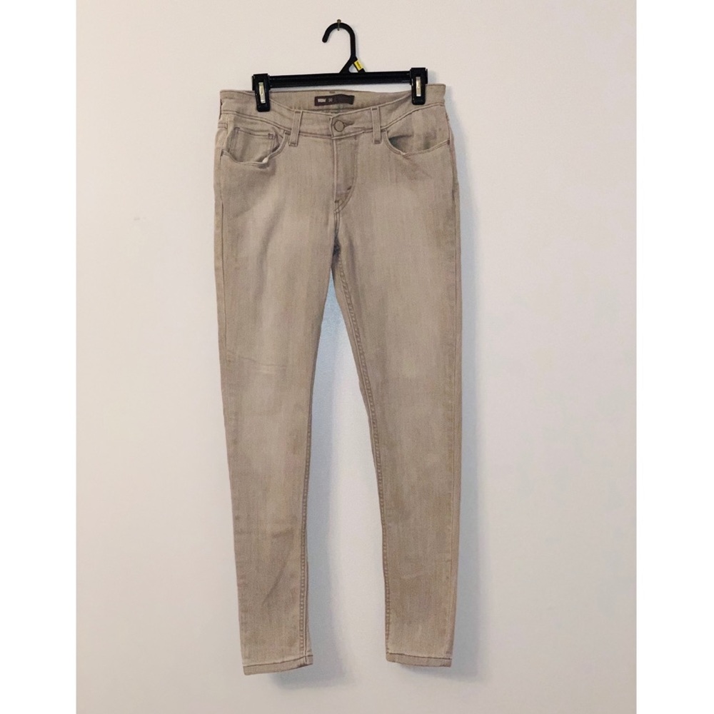 NWOT LEVI’S GREY SKINNY JEANS